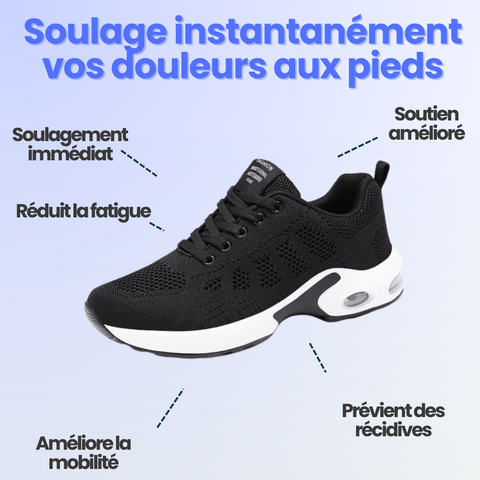 Chaussures Anti-Douleurs Pour Femme - Basket De Marche Sport & Travail | NovaFit