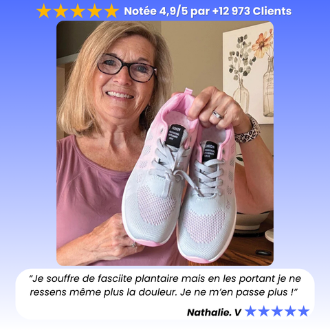 Chaussures Anti-Douleurs Pour Femme - Basket De Marche Sport & Travail | NovaFit